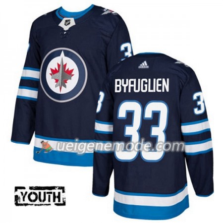 Kinder Eishockey Winnipeg Jets Trikot Dustin Byfuglien 33 Adidas 2017-2018 Marineblau Authentic
